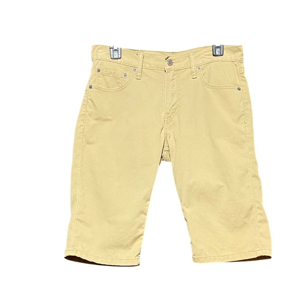 Levis 511 Slim Fit Shorts Mens 30 Tan Khaki Cotton Stretch Twill 5-Pocket Casual